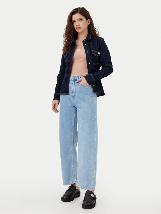 Calvin Klein Jeans Calvin Klein Jeans Džínsy Barrel J20J225006 Modrá Loose Fit