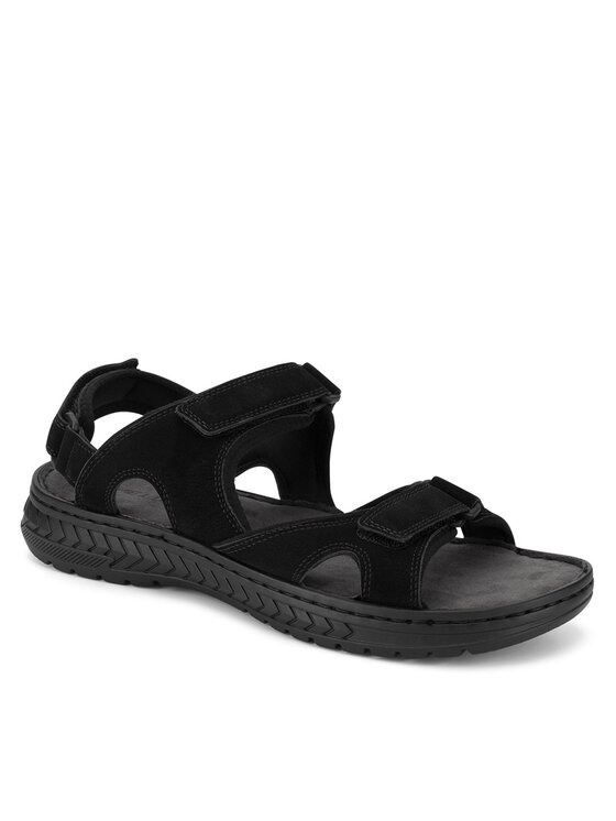 Lanetti Lanetti Sandalen TEREK-02 MBS Schwarz