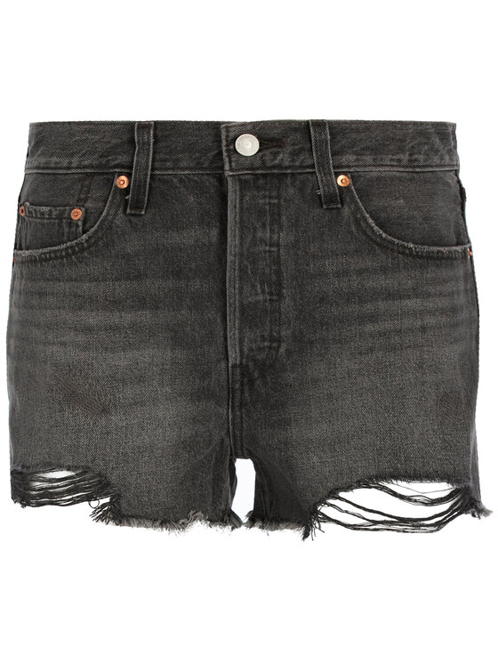 Levi's® Levi's Džinsiniai šortai 501 High Rise 56327-0070 Juoda Regular Fit