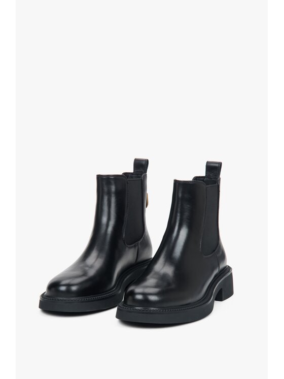 Estro Estro Kotníková obuv s elastickým prvkem ER00118181 Černá