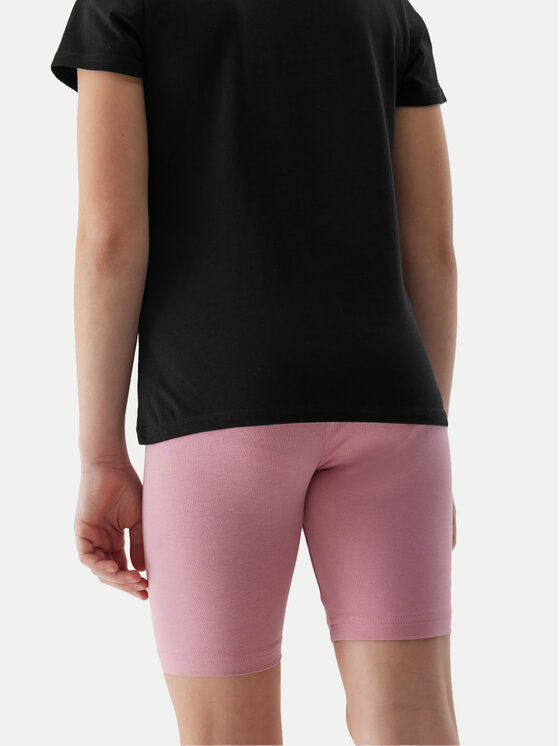 4F 4F Szorty sportowe 4FJWSS24TTIGF129 Różowy Slim Fit