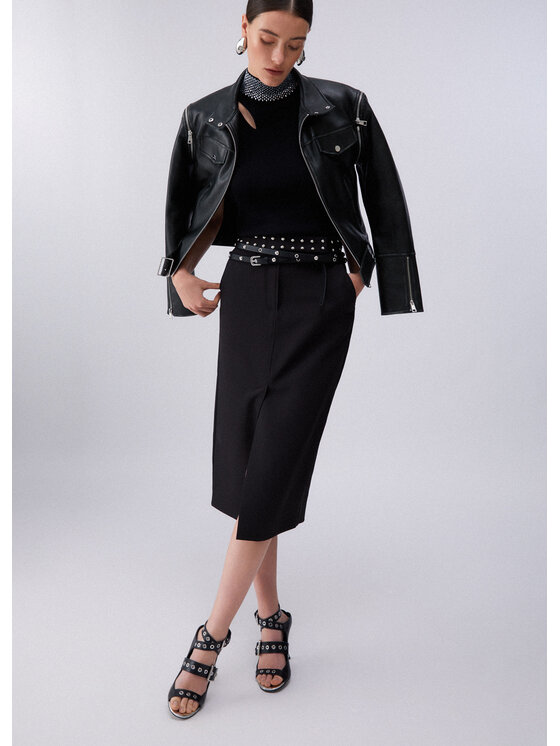 Liu Jo Liu Jo Gonna midi WA6109T252722222 Nero Slim Fit