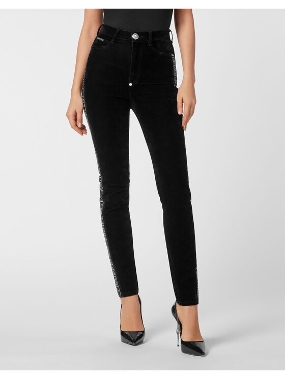 PHILIPP PLEIN PHILIPP PLEIN Jeansy 18923 Černá Jegging Fit