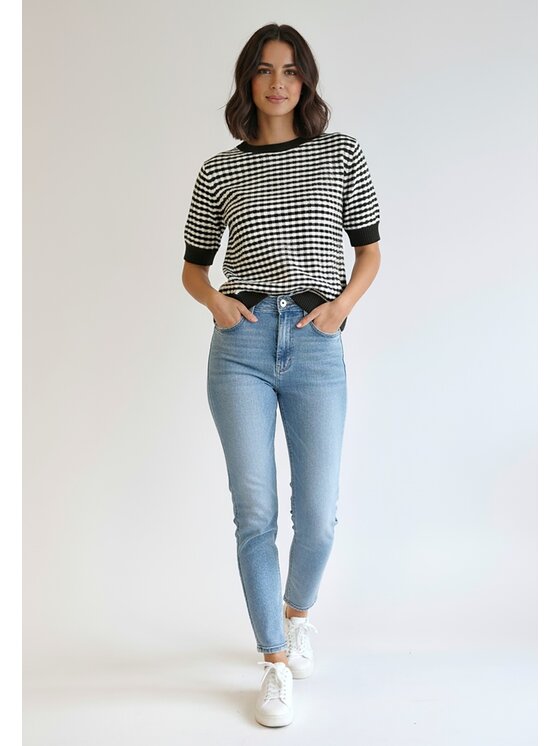 FIGL FIGL Svetr M1266 Černá Regular Fit