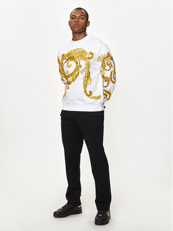 Versace Jeans Couture Pulóver 76GAI3RW Fehér Regular Fit | Modivo.hu