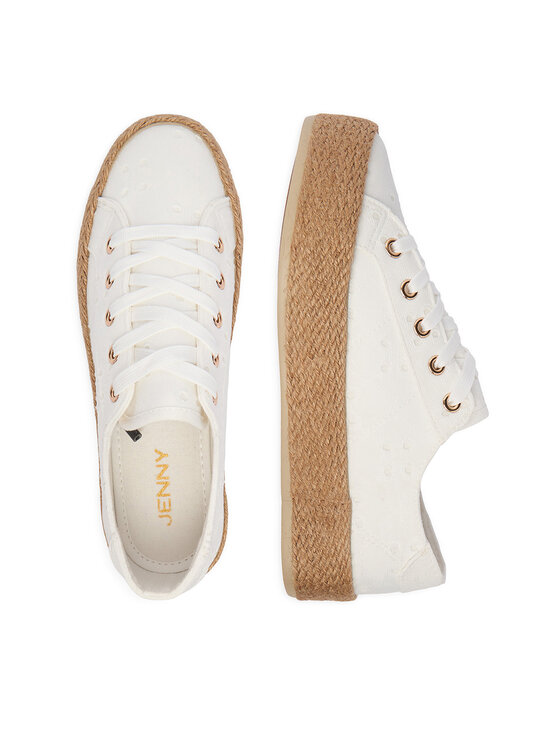 JENNY JENNY Espadrile CEO-EMMA WSK1576-05 Alb