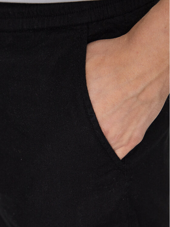 Guess Guess Kratke hlače iz tkanine Mick M3GD02 WFBX3 Črna Loose Fit
