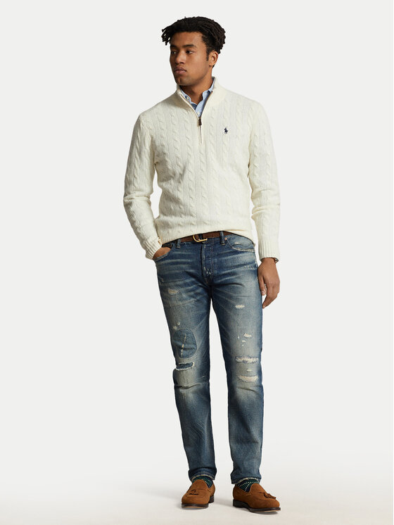 Polo Ralph Lauren Polo Ralph Lauren Sveter 710876766001 Écru Regular Fit