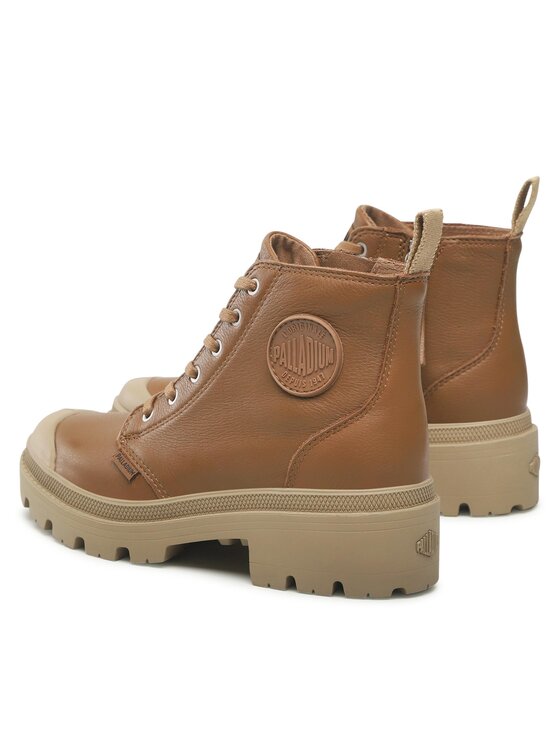 Palladium Palladium Schnürstiefeletten Pallabase Leather 96905-252-M Braun