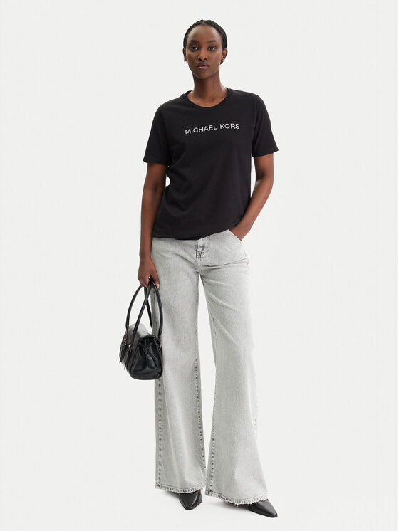 MICHAEL Michael Kors MICHAEL Michael Kors Póló MR651QP97J Fekete Regular Fit