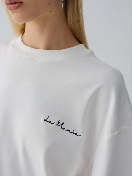 La Mania La Mania T-shirt BABES Écru Basic Fit