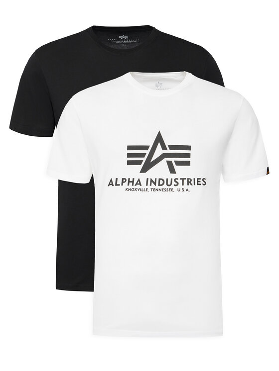 Alpha Industries Alpha Industries Komplet t-shirtów Basic 106524 Kolorowy Regular Fit
