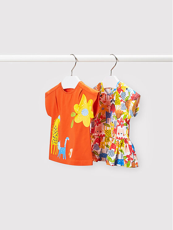 Mayoral Komplet t-shirtów 1031 Kolorowy Regular Fit