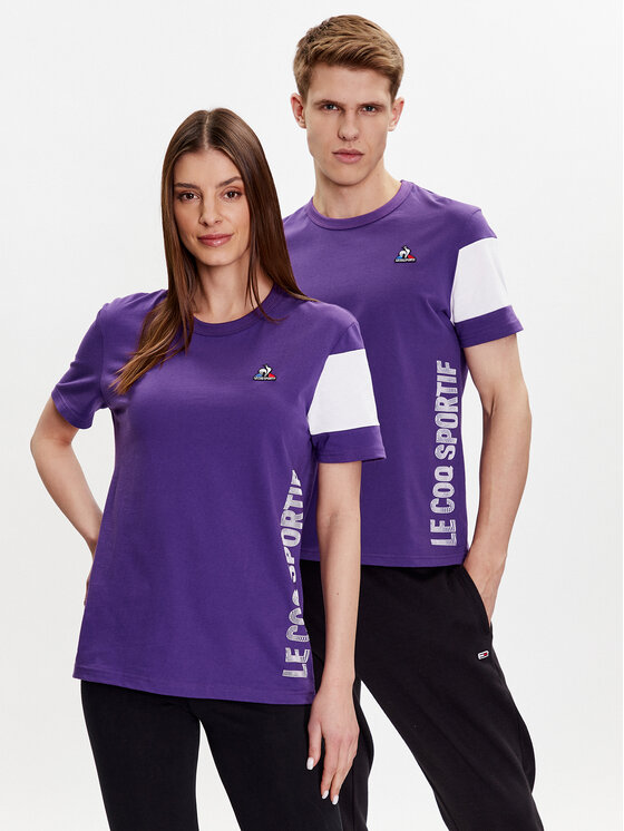 Le Coq Sportif Majica Unisex 2310413 Vijolična Regular Fit