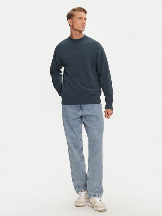 Jack&Jones Jack&Jones Džemper Collective 12251556 Tamnoplava Relaxed Fit