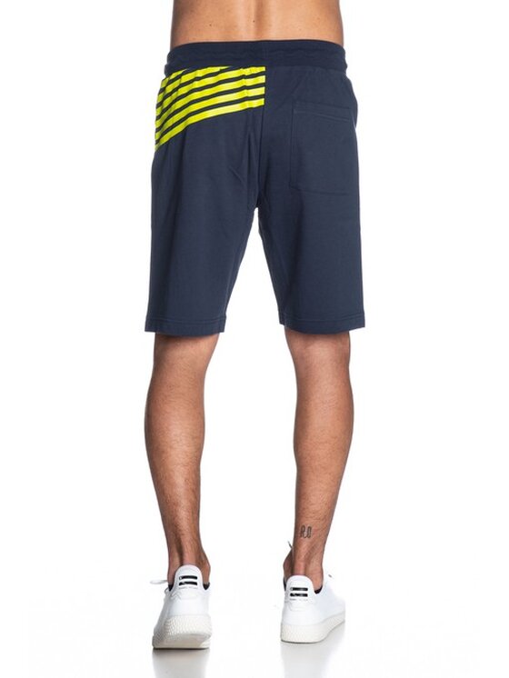 EA7 Emporio Armani EA7 Emporio Armani Bavlnené šortky 3GPS69 PJ05Z Tmavomodrá Regular Fit