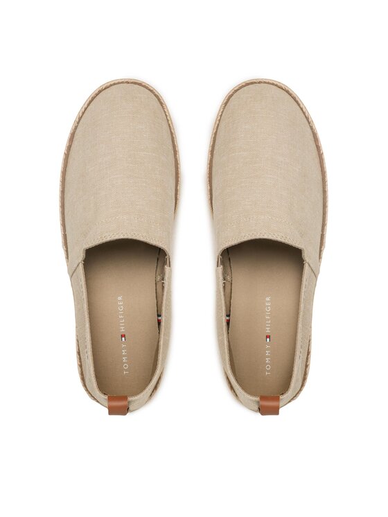Tommy Hilfiger Tommy Hilfiger Еспадрили Th Espadrille Core Chambray FM0FM04451 Бежов