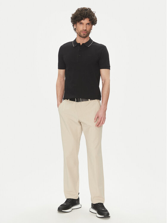 BOSS BOSS Polo majica Paule 4 50506195 Črna Slim Fit