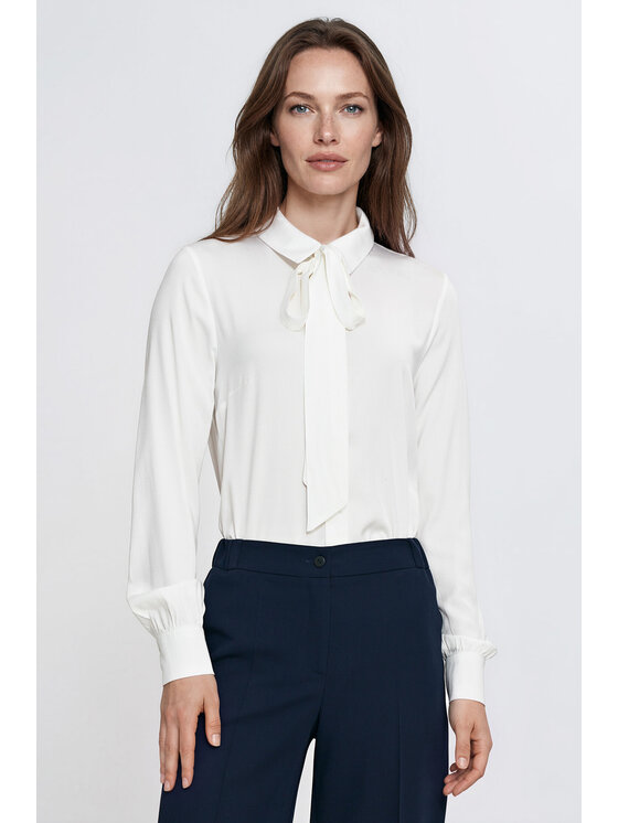 NIFE NIFE Halenka B245 Krémová Relaxed Fit