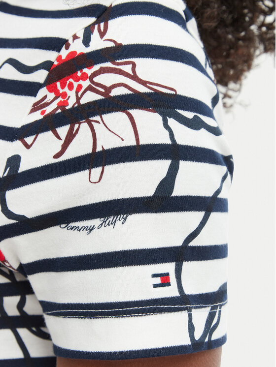 Tommy Hilfiger Tommy Hilfiger Ikdienas kleita WW0WW50825 Tumši zils Regular Fit