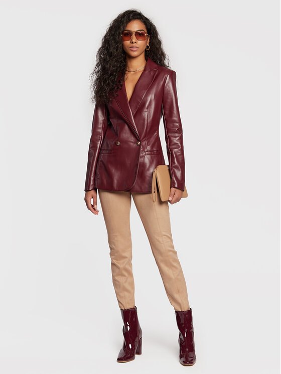 Giacca da abito W3RN47 WF8P0 Bordeaux Regular Fit