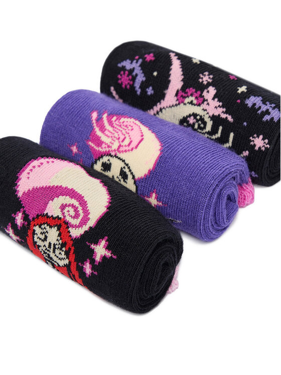 NIGHTMARE BEFORE CHRISTMAS NIGHTMARE BEFORE CHRISTMAS Къси чорапи CEO-ACCCS-AW25-335NBC(3-PACK) Черен