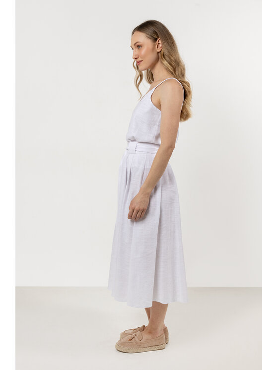 Awama Awama Bluzka A722 Biały Basic Fit