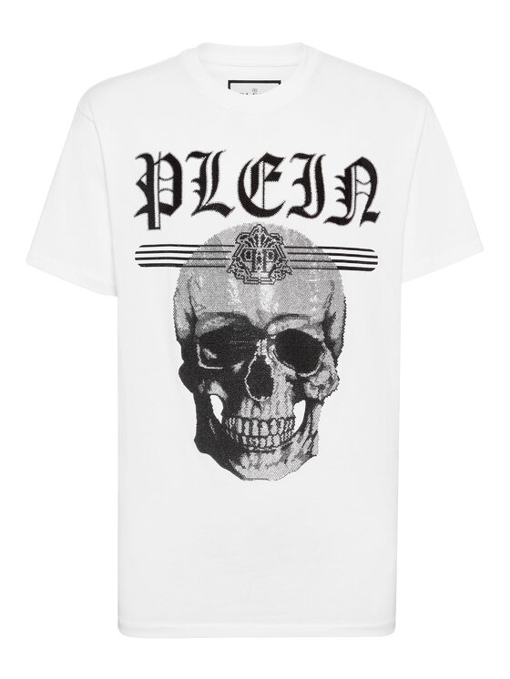 PHILIPP PLEIN PHILIPP PLEIN T-Shirt 9829 Biały Regular Fit