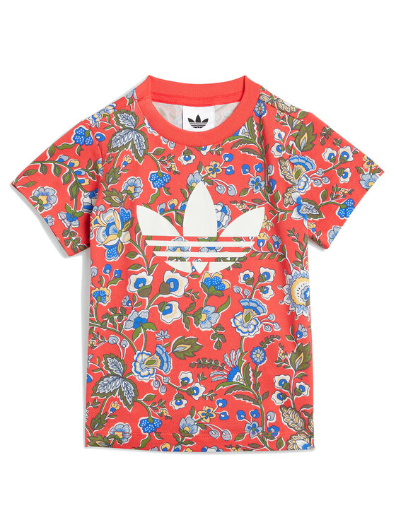 adidas adidas Komplet t-shirt i spodenki Liberty London JY3016 Czerwony Regular Fit