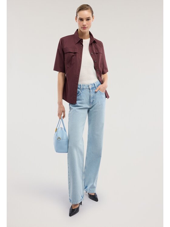 Trussardi Trussardi Camicia 5178A000681N046 Bordeaux Regular Fit