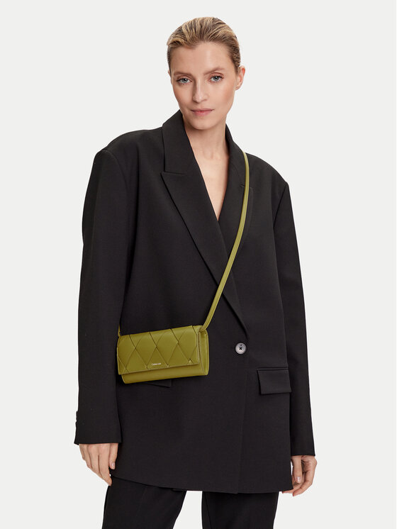 Calvin Klein Calvin Klein Handtasche Ck Woven Convertible Wallet Bag K60K612970 Grün