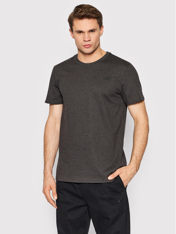 4F 4F T-shirt H4L22-TSM352 Siva Regular Fit