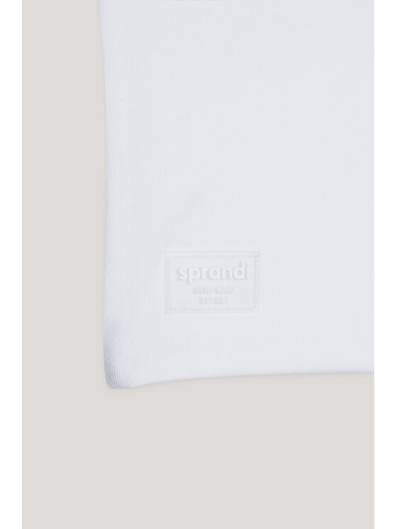 Sprandi Sprandi Marškinėliai SS21-TTD006 Balta Slim Fit