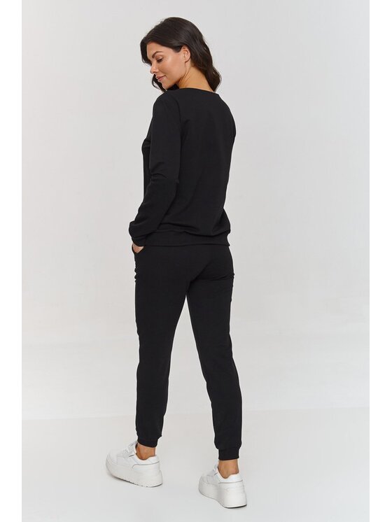 Makadamia Makadamia Komplet dresowy m868 Czarny Regular Fit