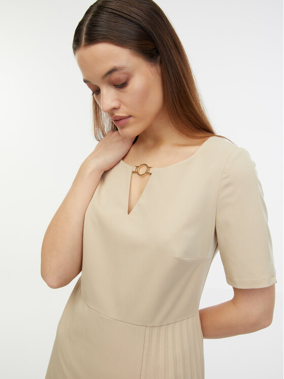 Orsay Orsay Sukienka codzienna 1000139082000__34 Beżowy A-Line Fit