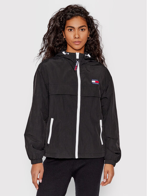 Tommy Jeans Преходно яке Chicago DW0DW12613 Черен Relaxed Fit