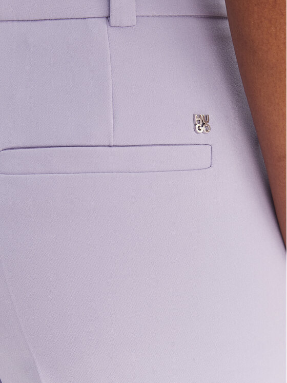 HUGO HUGO Pantaloni din material Hedima-1 50544742 Violet Slim Fit