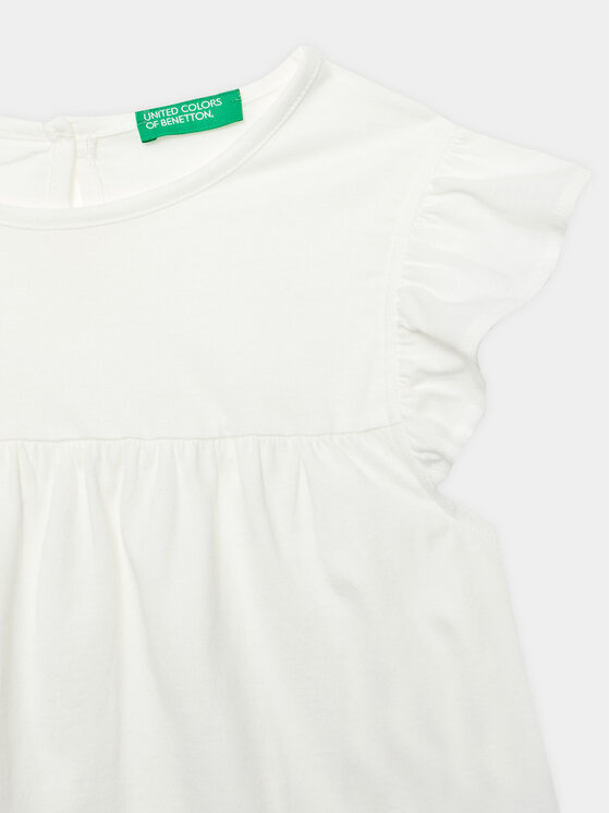 United Colors Of Benetton United Colors Of Benetton Sukienka codzienna 3096GV00H Biały Regular Fit