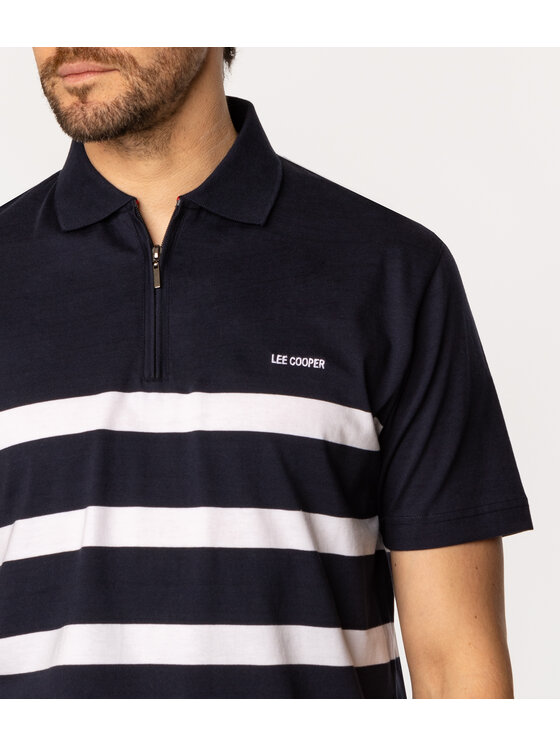 Lee Cooper Lee Cooper Polo TOLFE 5036 Granatowy Regular Fit