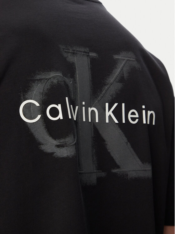 Calvin Klein Jeans Calvin Klein Jeans T-shirt LV04RAB806 Crna Oversize