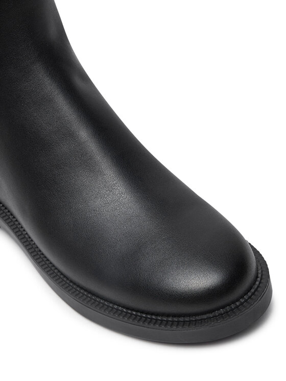 MICHAEL Michael Kors MICHAEL Michael Kors Kotníková obuv s elastickým prvkem Hazel Chelsea Bootie 40F4HZMEEL Černá