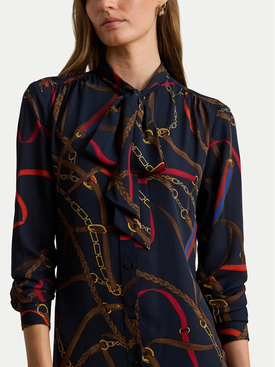LAUREN RALPH LAUREN LAUREN RALPH LAUREN Рокля тип риза 200P03552001 Тъмносин Regular Fit