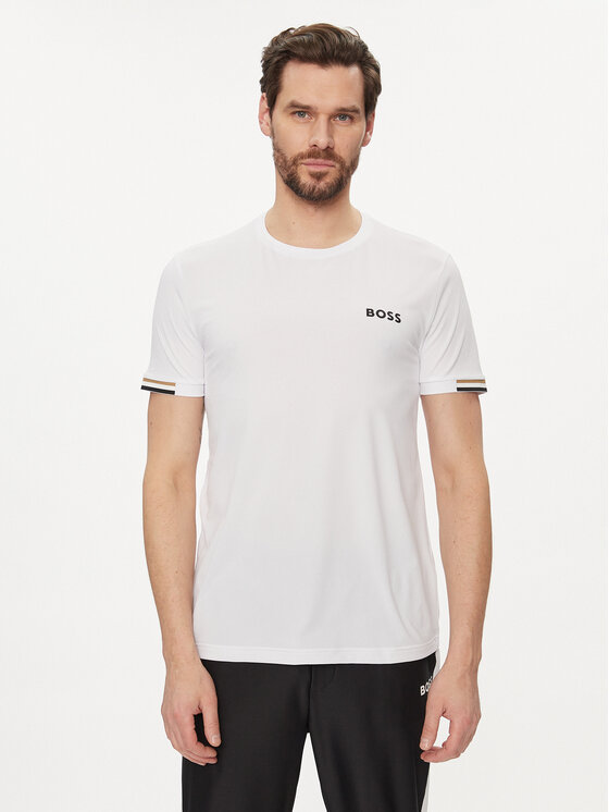 Boss T-krekls MB 50506348 Balts Regular Fit