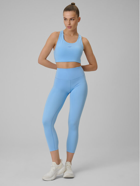 4F 4F Legginsy MULTI ACTIVE Niebieski Slim Fit