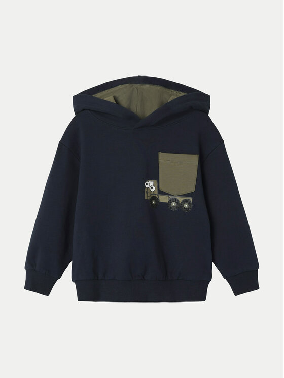 NAME IT Mikina 13233677 Tmavomodrá Regular Fit