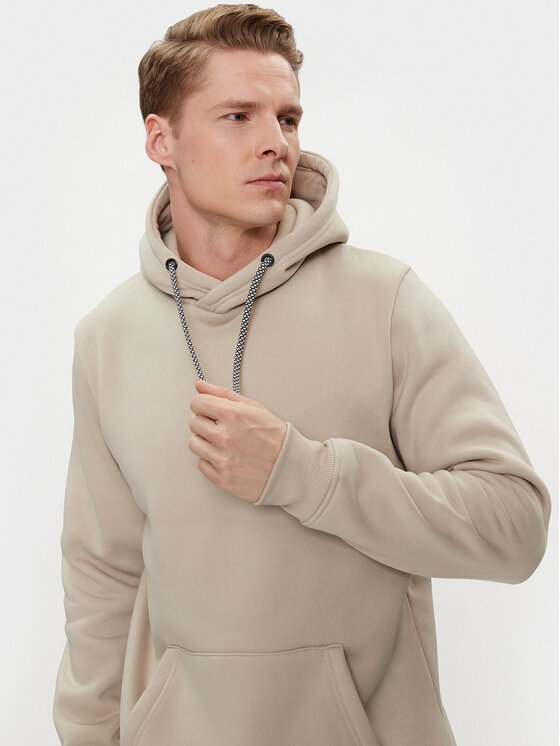 Brave Soul Brave Soul Felpa MSS-628SCHIZOIDE Beige Straight Fit
