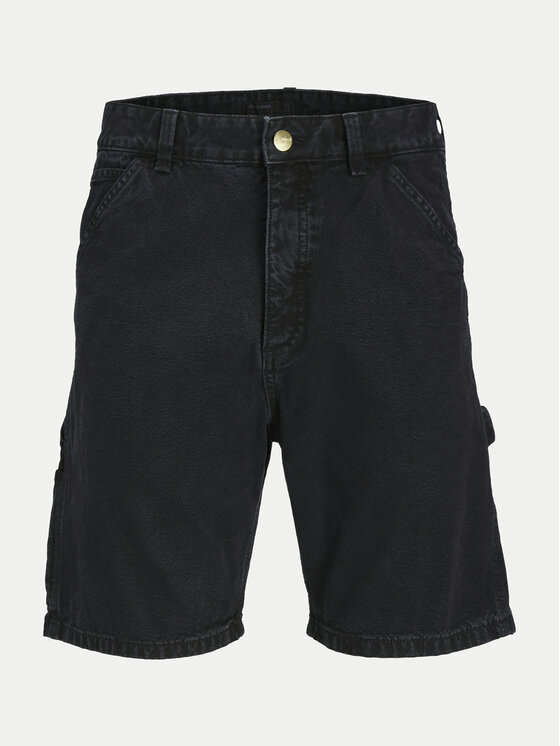 Jack&Jones Jack&Jones Jeans kratke hlače Jjitony 12252814 Črna Loose Fit