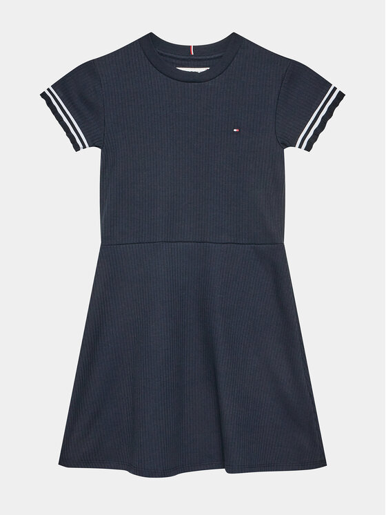 Tommy Hilfiger Tommy Hilfiger Vsakodnevna obleka KG0KG07784 D Mornarsko modra Regular Fit