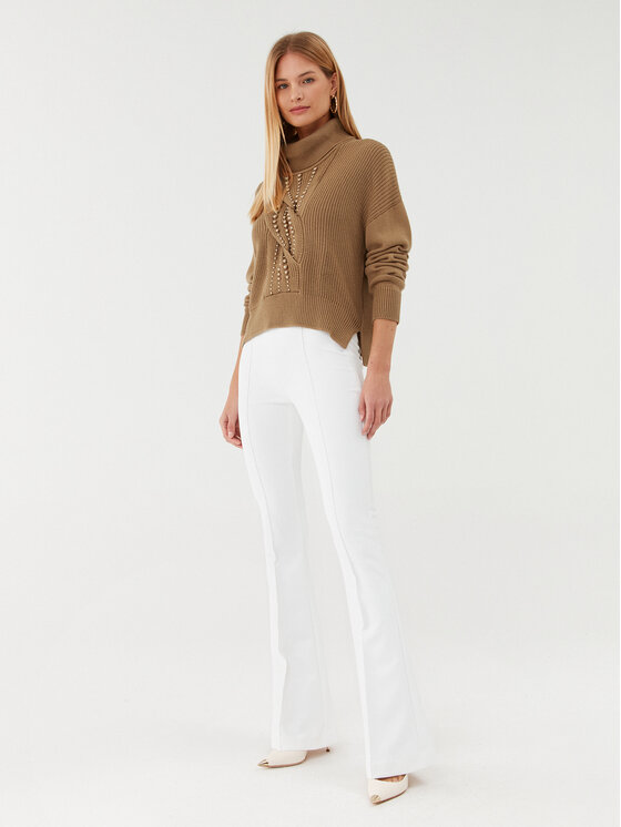 Liu Jo Brauner Rollkragenpullover Mit Punkten Fur Damen main image 1
