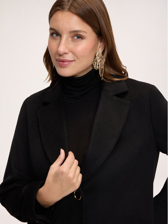 Fiorella Rubino Fiorella Rubino Płaszcz zimowy 0046T000400N033 Czarny Regular Fit